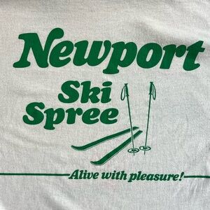 80’s Newport Double Sided Ringer T-Shirt, Advertisement, Cigarettes